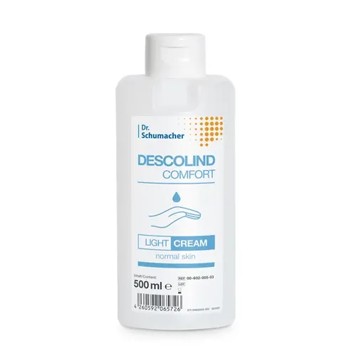 Dr. Schumacher Descolind Comfort Light Cream 500 ml zieht besonders schnell in die Haut ein ohne zu fetten 00-602-005-03