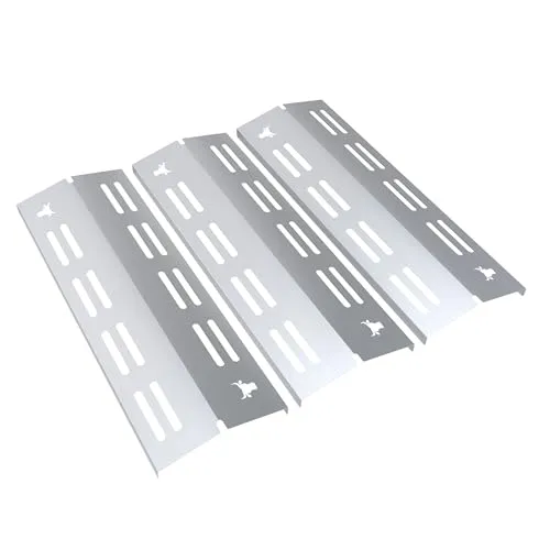 tuning-art GA42 Gasgrill Brennerabdeckung Edelstahl für Enders Chicago 3 - Grillersatzteile mit passgenauer Brennerabdeckung aus rostfreiem Edelstahl, schützt vor Fett und sorgt für gleichmäßige Hitzeverteilung. Inklusive stylischem Bullenmotiv!