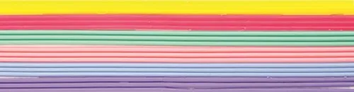 GLOREX Verzierwachs-Streifen, Pastell, 28 x 5.6 x 0.4 cm, 6 8617 201