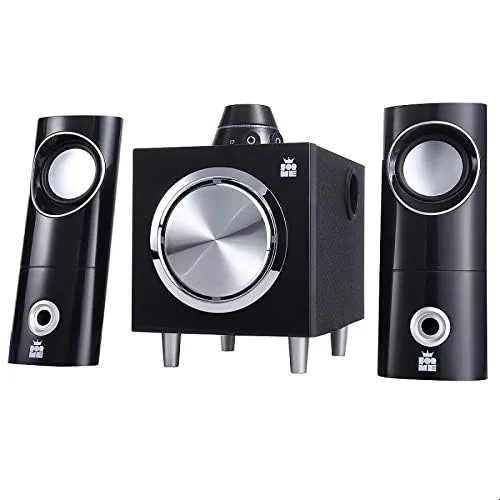 Forme 2.1 PC Lautsprecher mit Subwoofer und LED-Beleuchtung Stereo Multimedia Lautsprechersystem Box für PC Computer Laptop Notebook