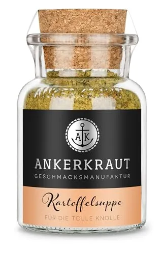 Ankerkraut Kartoffelsuppe, Gewürzzubereitung für Suppe, Kartoffeln kochen, würzig-cremig, 105 g im Korkenglas