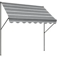 Angerer Klemmmarkise grau-creme gestreift 200 cm von Angerer