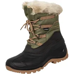 Spirale Evelin Damenstiefel gefüttert - Wasserdicht & Warm, Größe 36 - Leichter Damenstiefel mit wasserdichtem Nylonschaft und warmem Fleece-Innenfutter. Ideal für kalte Tage, flexibel und langlebig, mit praktischer Schnürung.