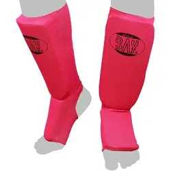 BAY-Sports Schienbeinschutz Kampfsport Kickboxen Karate MMA Thaiboxen Muay Thai MTC pink, waschfest, elastisch, XS - L S