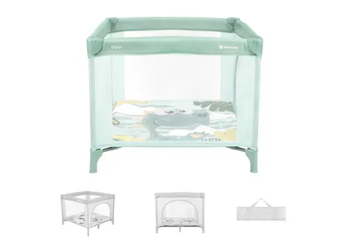 Kikkaboo Laufstall Laufstall Enjoy, Reisebett, klappbar, Matratze, klappbar, Tragetasche