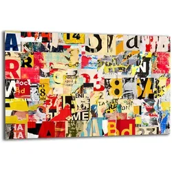 TMK ArtDeko Glas-Schutzplatte 80x52 cm – Pop Art Design