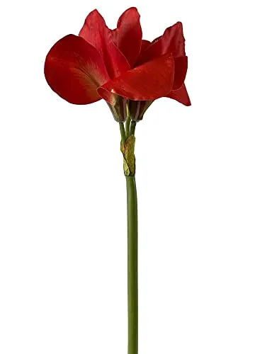 2474U Kunst-Stielblume Amaryllis hellrot ca.70 cm