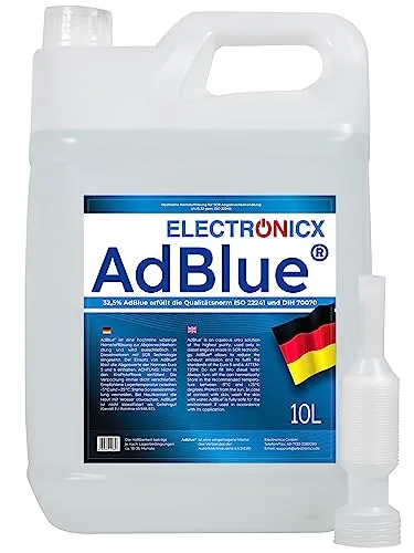 AdBlue 10 Liter für Diesel Kanister Harnstofflösung gemäß ISO 22241/1 DIN 70070 VDA lizenziert für SCR-Abgasnachbehandlung Ad blue Adblue kaufen einfüllstutzen