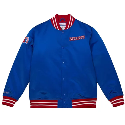 Produktbild New England Patriots NFL Mitchell & Ness Heavyweight Satin Jacke Blau