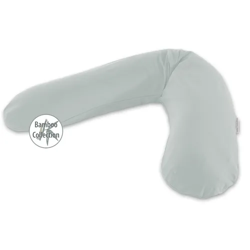 Theraline Stillkissen 190cm – Dinkelfüllung und grauer Bezug - Kissen für Schwangere und Stillende, bietet optimalen Halt und Komfort mit umweltfreundlicher Dinkelfüllung.