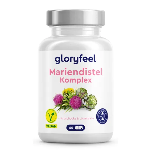 Mariendistel Artischocke Löwenzahn Komplex - 500mg Hochdosiert mit 80% Silymarin