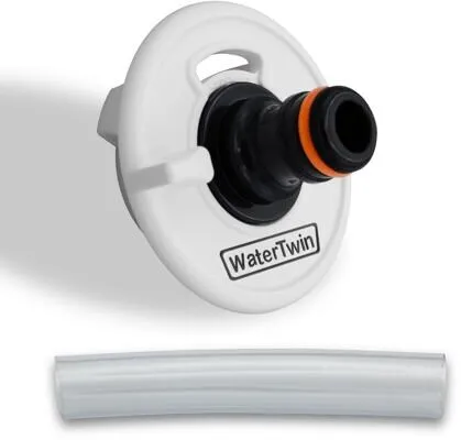 MaJoCompTec WATERTWIN für Tankdeckel 2-Pin D:65 Fiamma, weiß