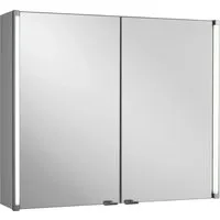 Fackelmann Spiegelschrank EEK A LED-Line 81 cm - Badezimmerspiegel mit 2 Türen, integrierter LED-Beleuchtung für eine optimale Ausleuchtung und modernes Design.