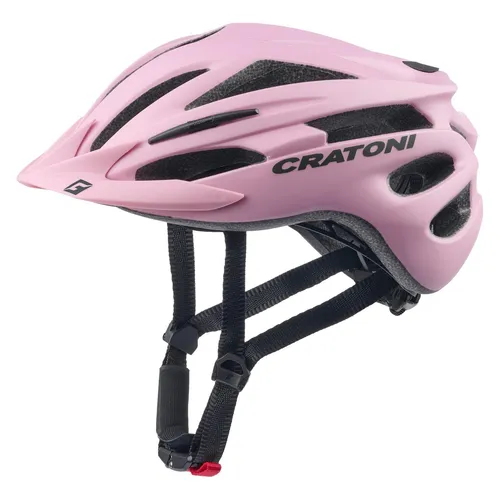 Cratoni Pacer Fahrradhelm - Leichter Allroundhelm für Touren und Stadt (Rose, S-M (54-58 cm)) - Optimaler Schutz und Sichtbarkeit mit reflektierenden Elementen. 20 Ventilationsöffnungen sorgen für beste Belüftung, während das waschbare Polster für hohen Komfort sorgt.