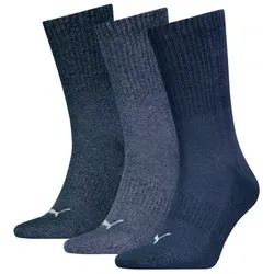 PUMA Socken PUMA UNISEX CUSHIONED NEXT CREW 3P (3-Paar, 3 Paar) mit Zonenpolsterung für zusätzlichen Komfort blau 35-38