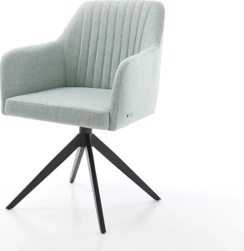 DELIFE Drehstuhl Greg-Flex Stripes Mint mit Wippfunktion