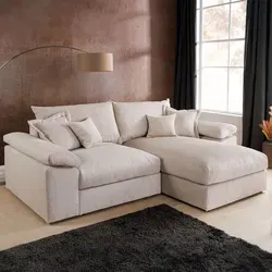 Riess Ambiente Design Ecksofa Atmosphere XL 245cm in beige von Riess-Ambiente