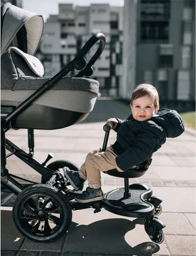 FreeON Trittstufe mit Sitz für Kinderwagen