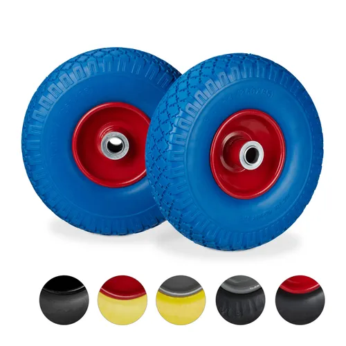 relaxdays Sackkarren-Rad 2er Set
