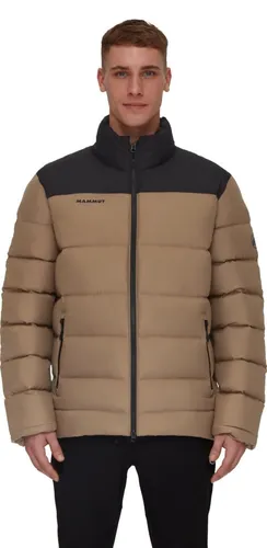 Mammut Winter-Daunenjacke Whitehorn Insulated XL - Stylische Herren-Daunenjacke in sandbraun/schwarz, wasserabweisend und aus recyceltem Material. Ideal für kalte Wintertage, bietet hervorragende Wärme und Tragekomfort für jeden Anlass.