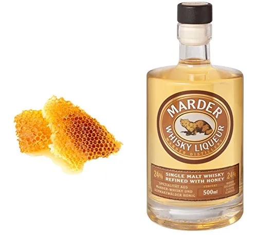 Marder Whisky Liqueur mit Bienenhonig: Genuss aus dem Schwarzwald Standardflasche 500ml