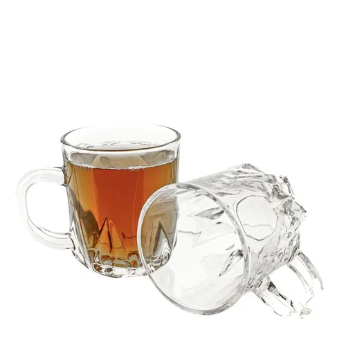 6x Diamant Teegläser Wassergläser-Set aus Glas transparent