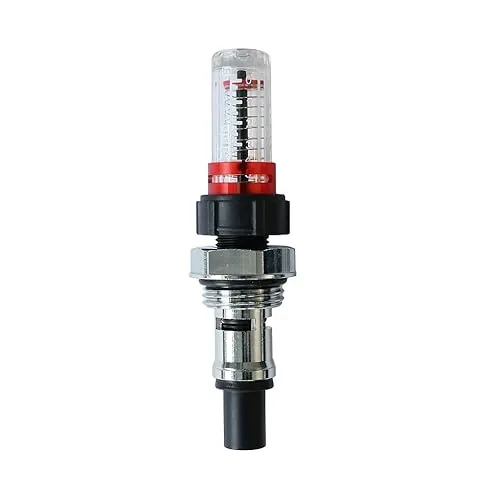 Uponor Vario S Topmeter - Durchflussmesser für vierkant Edelstahlverteiler, präzise Messungen von 0-5 l/min, ideal für effiziente Fußbodenheizungen