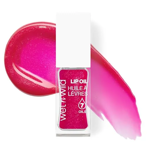 Wet n Wild Getöntes Lip Oil, Pflegendes & Nicht-Klebriges Rosa Lipgloss Mit 7 Natürlichen Ölen, Leichte Formel Für Spiegelähnlichen Glanzeffekt, Farbton Dress Code