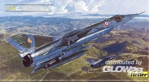 Heller 80493 Modellbausatz Dassault Mirage IV P - Luftfahrt-Modellbausatz, anspruchsvoller 3-Stufen Bausatz für Flugzeugliebhaber, ideal für detailverliebte Modellbauer.