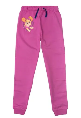 United Labels Paw Patrol Jogginghose für Mädchen Skye, Pink, 122-128, Sporthose lang, Trainingshose für Kinder, Sweathose