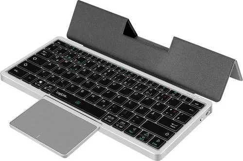 Bluetooth Multi Media Tastatur mit Trackpad und abnehmbarem Cover