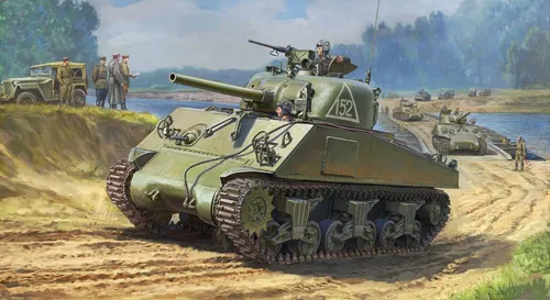 Zvzeda 3702 1/35 M4 A2 Sherman (75 mm)