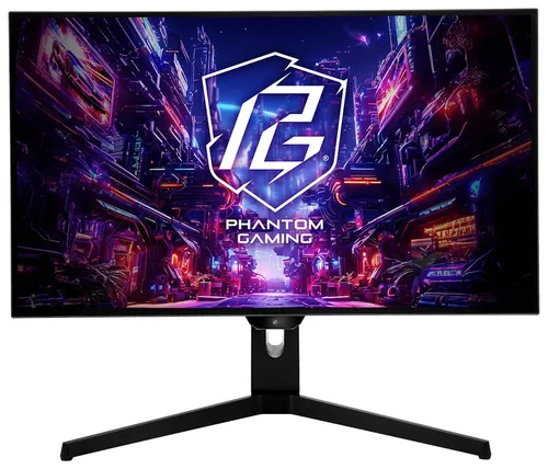 ASRock PGO27QFS QHD Monitor - 27 Zoll Flachbildschirm mit HDMI/DP/USB-C, beeindruckende QHD-Auflösung für lebendige Bilder und hervorragende Farbgenauigkeit.