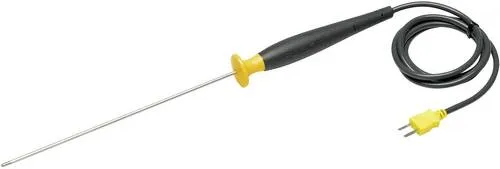 Fluke 80PK-22 Tauchfühler -40 bis +1090°C - Thermodetektor mit Thermoelement Typ K, ideal für präzise Messungen in Flüssigkeiten und Gasen, Messbereich von -40 bis 1090°C.