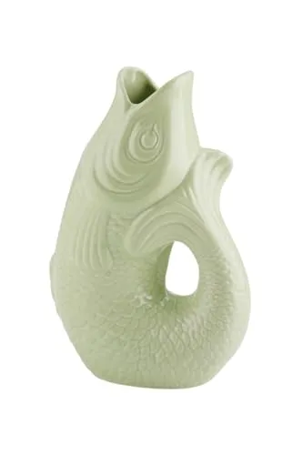 Monsieur Carafon Fisch Vase S Seafoam 1,2 Liter von GIFTCOMPANY