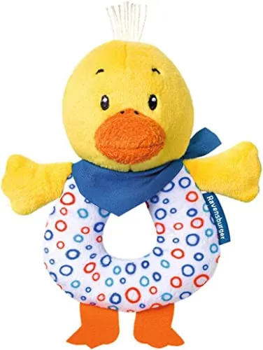 Ravensburger ministeps 4190 Entchen-Greifling, Babyrassel und Greifling, Baby Spielzeug ab 3 Monate