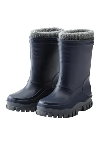 Sterntaler Gummistiefel gefüttert - Wasserdichte Kinder Regenstiefel für Jungen - Gummistiefel für Jungen mit herausnehmbarem Innenschuh, ideal für kühle Tage. Robust und leicht, perfekt für Matsch und Regen, mit reflektierenden Details für gute Sichtbarkeit.