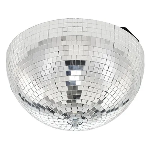 Showtec 30cm Halbe Spiegelkugel mit Motor - Diskokugel aus Echtglasspiegel, ideal für Partys und Veranstaltungen, sorgt für beeindruckende Lichtreflexionen und stimmungsvolle Atmosphäre.