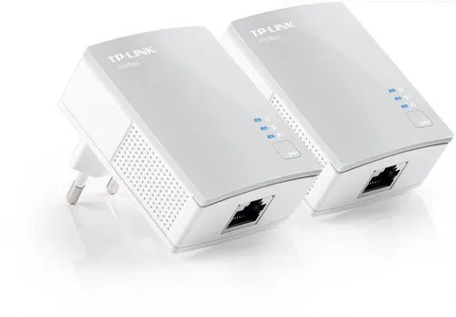 TP-Link AV600 Powerline Starter Kit Netzwerkadapter - Powerline Adapter für schnelles Internet über das Stromnetz, mit bis zu 600 Mbps Übertragungsrate – ideal für Streaming und Gaming.
