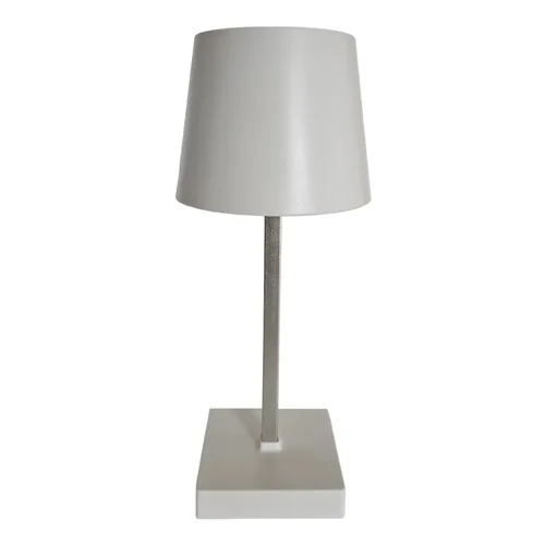 Tischleuchte Touch dimmbar LED Lampe Leuchte weiß silber kabellos Höhe 26 cm