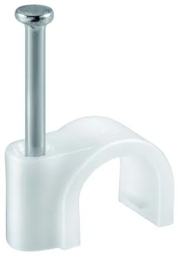 Stck. Kabelschellen weiß max. Kabeldurchmesser 14,0 mm 100 von Goobay