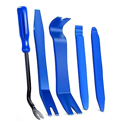 MMOBIEL 5-TLG. Zierleistenkeil-Set für einfaches, kratzfreies Entfernen von Türverkleidungen, Befestigungen, Zierleisten, Armaturenbrettern und Radnaben