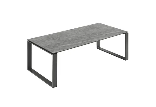 riess-ambiente Gartentisch FLOATING 210cm - Stilvolles Design in Anthrazit - Garten · Outdoor Esstisch mit schwebender Keramikplatte und wetterfestem Aluminiumgestell, ideal für 8+ Sitzplätze und ganzjährigen Einsatz im Freien.