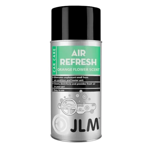JLM Lubricants Lufterfrischer Orange Flower für Klimaanlagen & Umluftsysteme - Belebender Duft, Reinigung/Auffrischung und lang anhaltende Wirkung - einfache Anwendung - JLM (J08010) - 150ml
