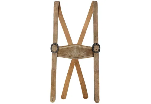 German Wear Hosenträger aus Echtleder für Trachtenmode in braun von German Wear