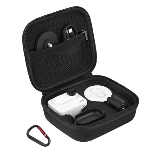 BRDRC Tragetasche für Insta 360 3S und 3 Zubehör, Aufbewahrungstasche, Hartschalenhülle für 3S und 3 Vlogging-Action-Kamera-Zubehör