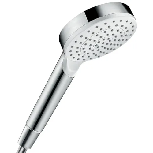 Hansgrohe Crometta Handbrause 1jet EcoSmart - Bad & Sanitär - Mit innenliegender Wasserführung und ausspülbarem Schmutzfangsieb für eine effiziente und hygienische Nutzung.