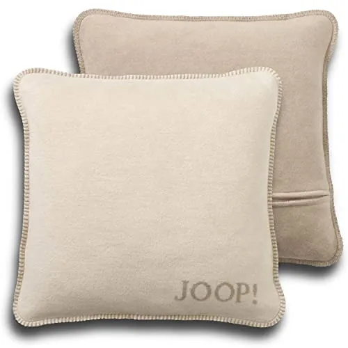 JOOP! Kissen Uni-Doubleface, beige, 50 cm in beige von JOOP!