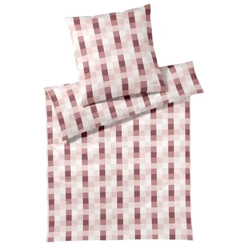 JOOP Bettwäsche Mesh blush 135x200 cm + 40x80 cm in rot von JOOP!