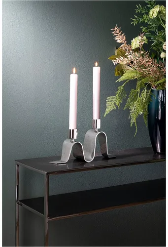 Fink Kerzenständer HILARA in silber von Fink
